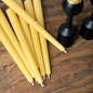 10" Pure Beeswax Taper Candles