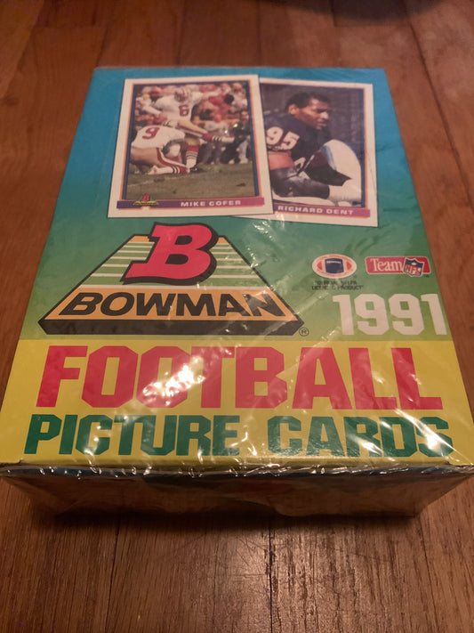 1991 Bowman Wax Pack Football Cards Case - Sealed