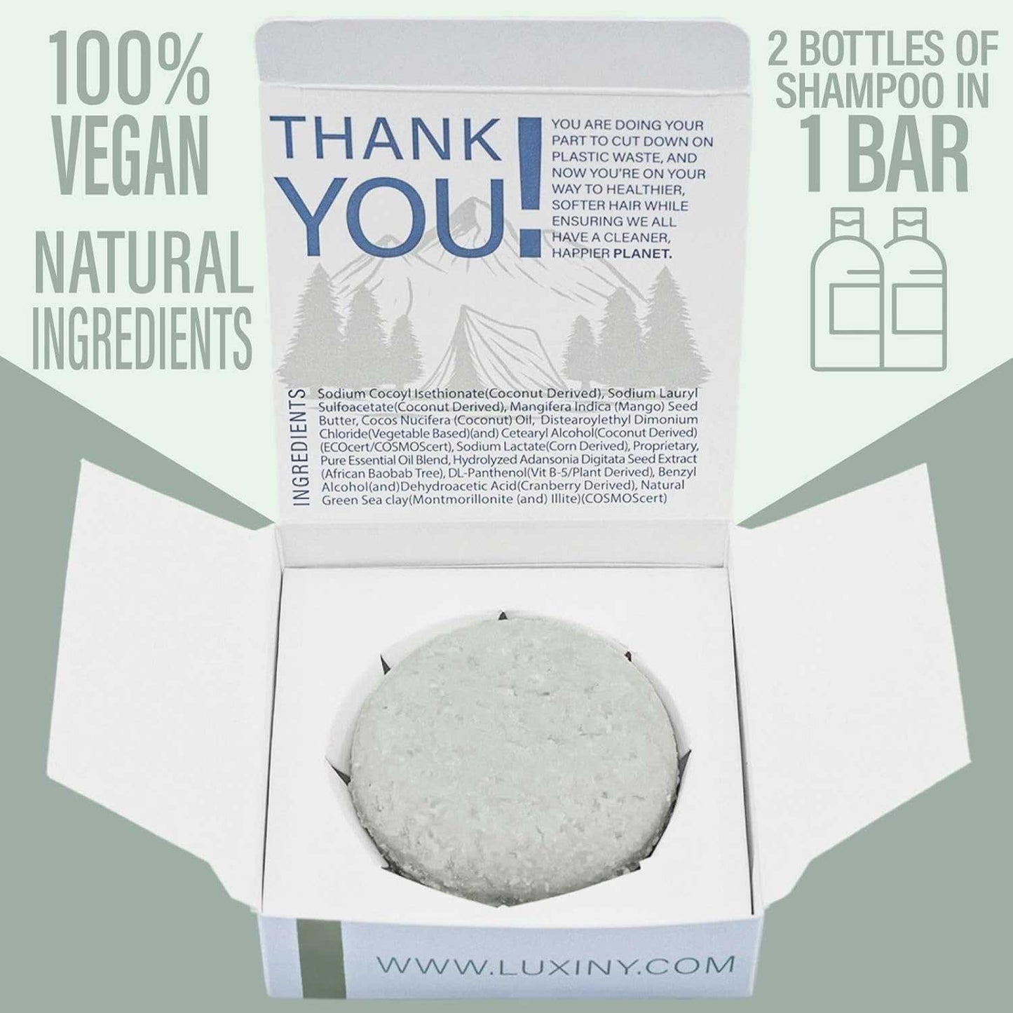 Tea Tree Mint Shampoo Bar - Repels Insects