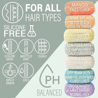 Tea Tree Mint Shampoo Bar - Repels Insects