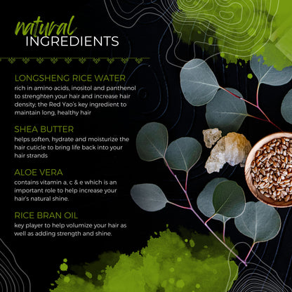 EPS bee hive with eucalyptus leaves, shea butter, rice grains on black background, natural ingredients text