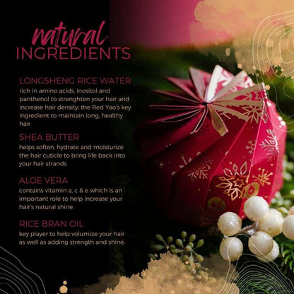 EPS bee hive model with red and gold snowflake design, surrounded by white berries and green leaves